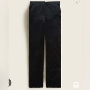 Jcrew Full-length straight-leg stretch cotton-velvet pant, NWT, size 10